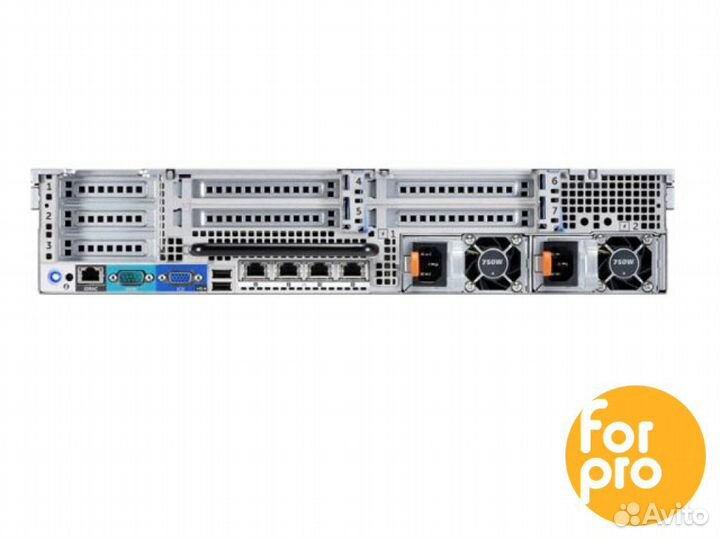 Сервер dell R720 8SFF 2xE5-2680 320GB, H710