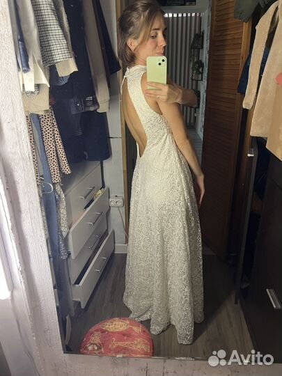 Вечернее платье свадебное на выпускной 44 размер