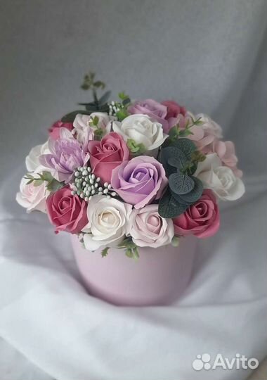 Букеты из мыльных роз