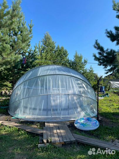Тент для бассейна купольный
