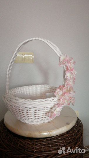 Корзина плетеная пасхальная