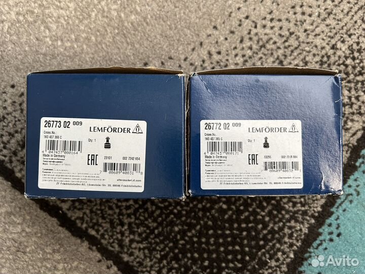 Опора шаровая правая левая lemforder джетта 6