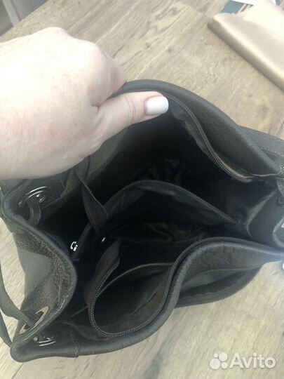 Сумка натуральная кожа коричневая