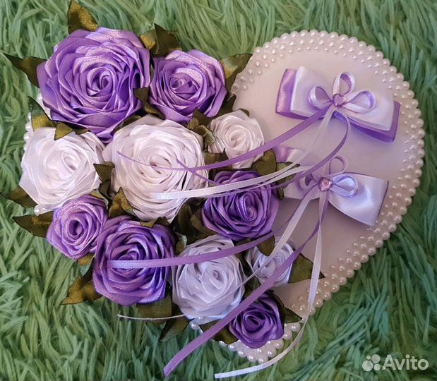 Сердце-подставка для обручальных колец