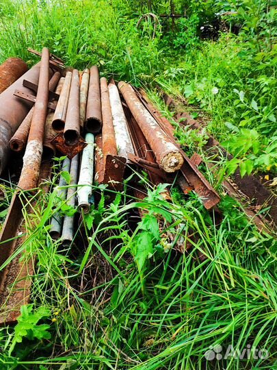 Трубы, уголок, арматура металлические бу