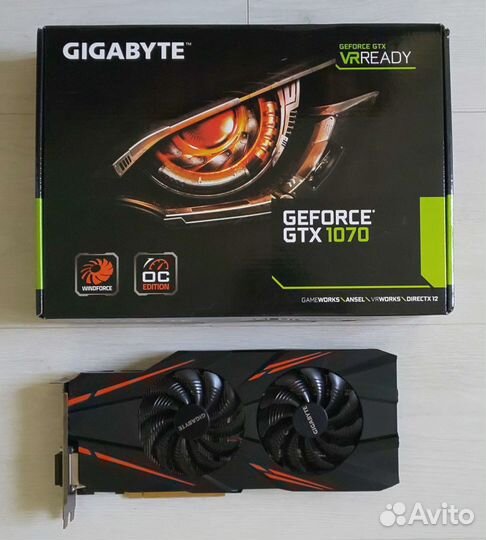 Gigabyte GTX 1070 WindForce 2X OC 8gb