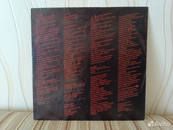 Santana – Zebop (оригинальный винил, CBS)