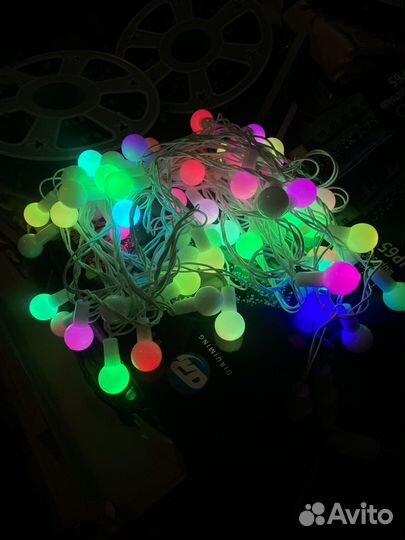Уличная гирлянда шарики 10м