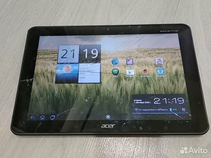 Планшет большой acer iconia TAB A200