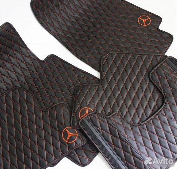 Коврики из полиуретановой кожи Гелендваген