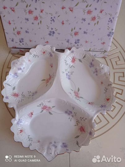 Менажница фарфоровая Новая