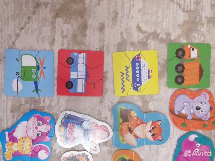 Пазлы для малышей пакетом