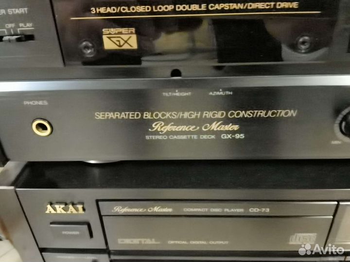 Кассетная дека akai 95 В стойке