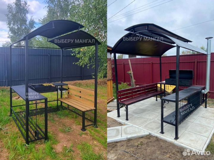 Беседка с мангалом