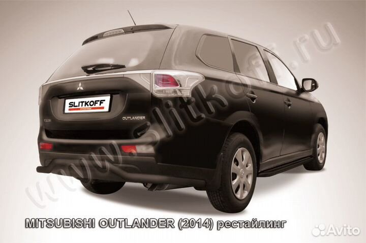 Защ.бампера волна Mitsubishi outlander mout14-009B