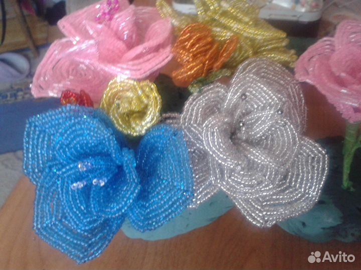 Деревья и цветы из бисера