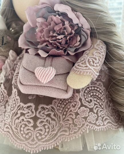 Интерьерная кукла ручной работы 27 см