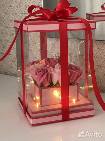 Букет из мыльных роз