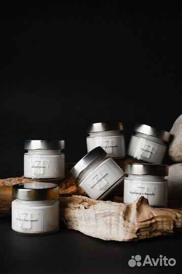 Ароматические свечи из кокосового воска