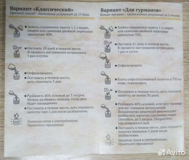 Наборы для настоек