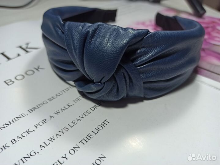 Ободок для волос эко кожа