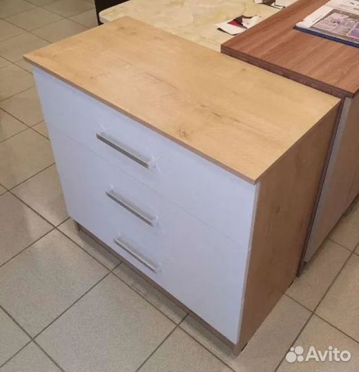 Комод Адель Дуб Вотан Белый