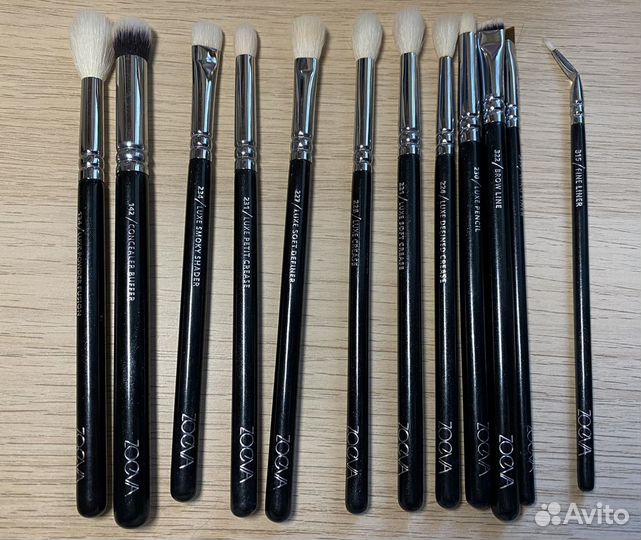 Набор кистей Zoeva оригинальные