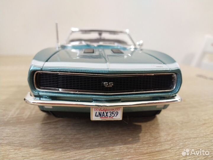 Модель 1:18, Chevrolet Camaro SS 396 1967, новая