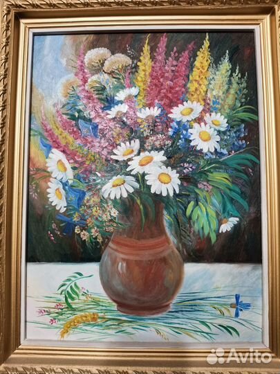 Картина маслом, цветы