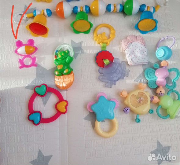 Игрушки пакетом 0-7 месяцев
