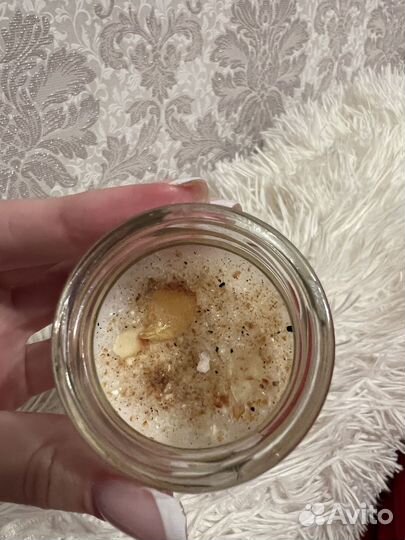 Свеча с янтарём