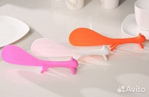 Кухонная ложка-лопаточка на ножках в форме белочки