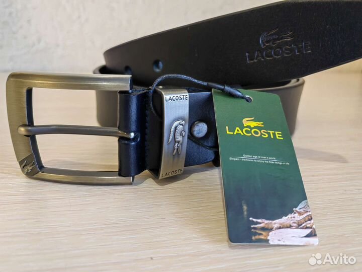 Мужской кожаный ремень Lacoste