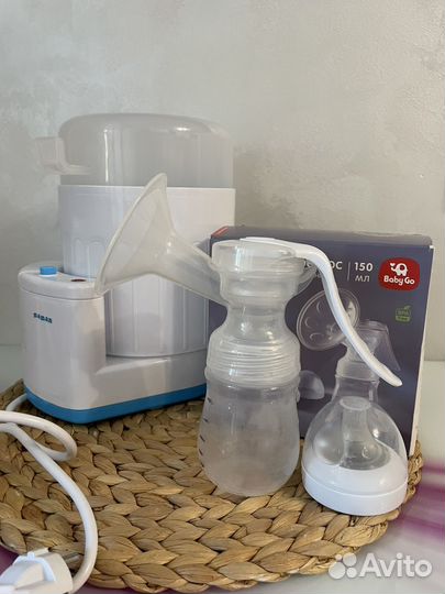 Молокоотсос + стерилизатор