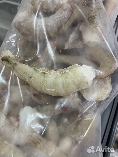 Креветка тигровая ваннамей очищенная с хвостиком