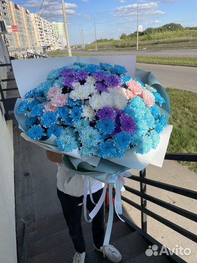 Букет гигант из хризантемы доставка