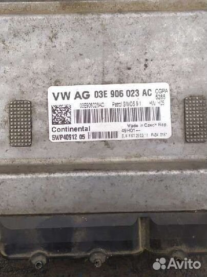 Блок управления двигателем эбу Skoda Fabia 1.2