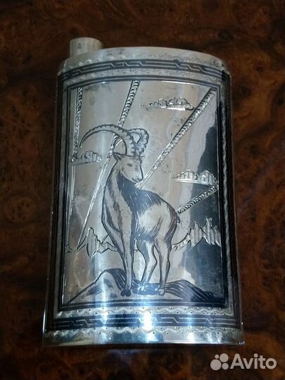 Фляга серебро 925 проба182 гр