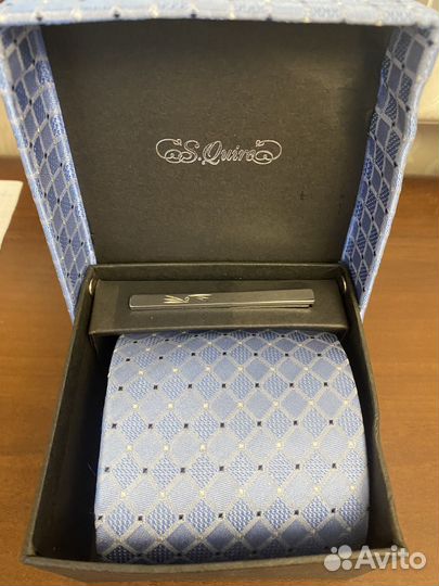 Мужской набор: галстук и зажим