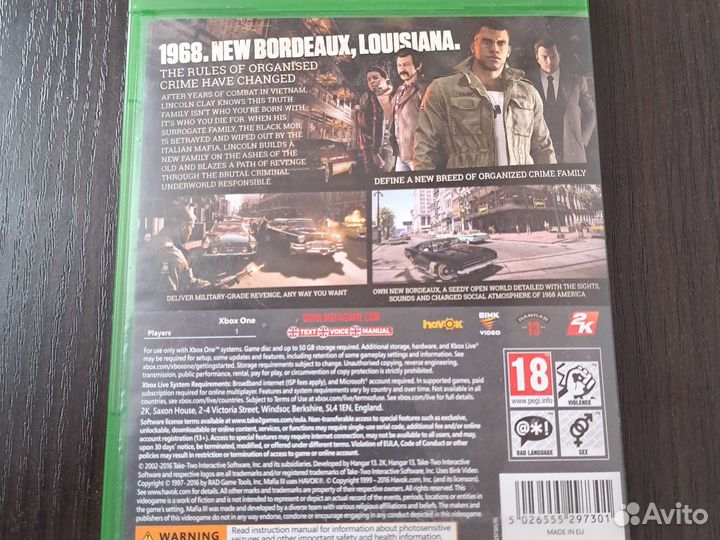 Mafia 3 xbox one