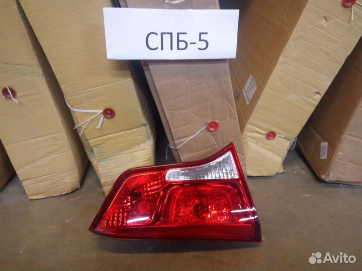 Фонарь левый внутренний Kia Rio 3 QB 2011-2017