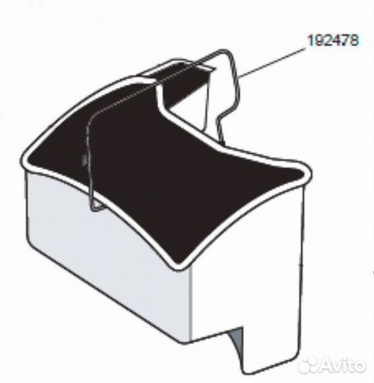 Ручка ведра грязной воды пылесоса Thomas 192478