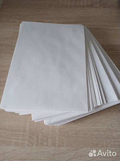 Конверты бумажные белые 22х16см 60шт