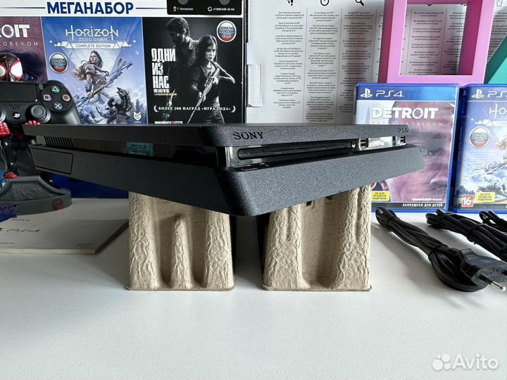 Sony PS4 slim 1tb гарантия отл.состояние