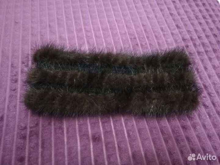 Норковая повязка на голову