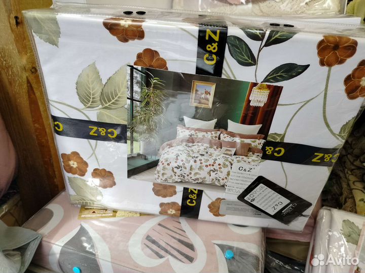 Постельное бельё евро новое