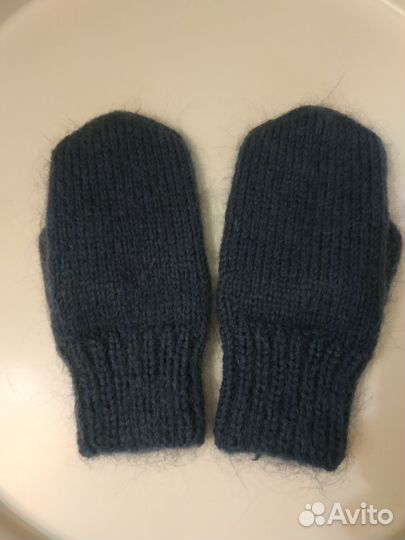 Варежки вязанные на подростка