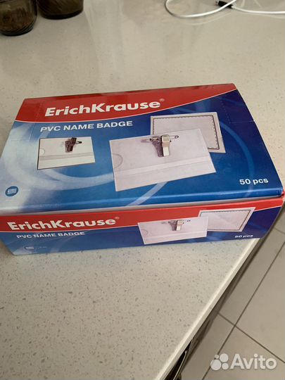Бейдж с клипом Erich Krause 57*88 - упаковка