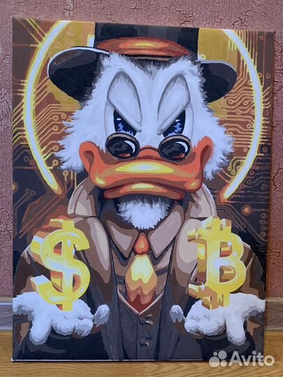 Раскрашенная картина по номерам