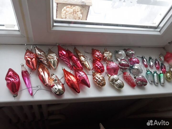 Елочные игрушки ссср,стекло
